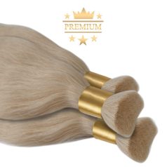   Prémium Natúr Haj Hamvas Barbie Szőke Super Double Drawn 50cm (Szín #60)