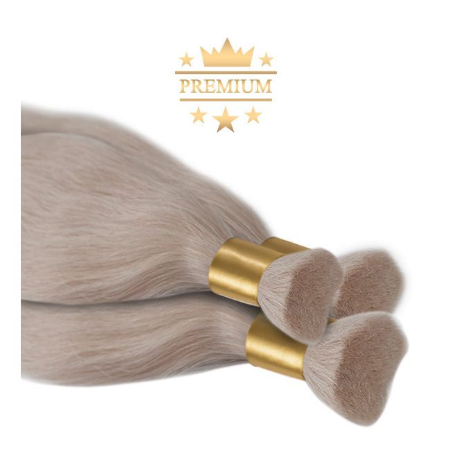 Prémium Natúr Haj Hamvas Platinaszőke Super Double Drawn 60cm (Szín #613)