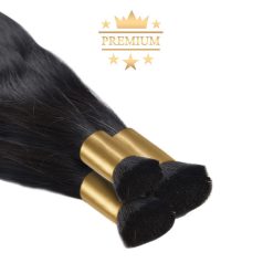   Prémium Natúr Póthaj Natúrfekete Super Double Drawn 50cm (Szín #1b)