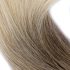 Prémium I-TIP Póthaj Ombre Középbarna-Világos Platinaszőke Mikrogyűrűs Hajhosszabbításhoz 70cm (Szín #6/60)
