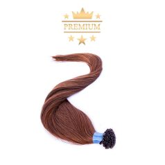   Prémium U-TIP Póthaj Középbarna Hőillesztéses Hajhosszabbításhoz 50cm (Szín #6)