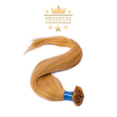   Prémium U-TIP Póthaj Világosszőke Hőillesztéses Hajhosszabbításhoz 60cm (Szín #24)