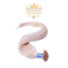   Prémium U-TIP Póthaj Platinaszőke Hőillesztéses Hajhosszabbításhoz 70cm (Szín #613)